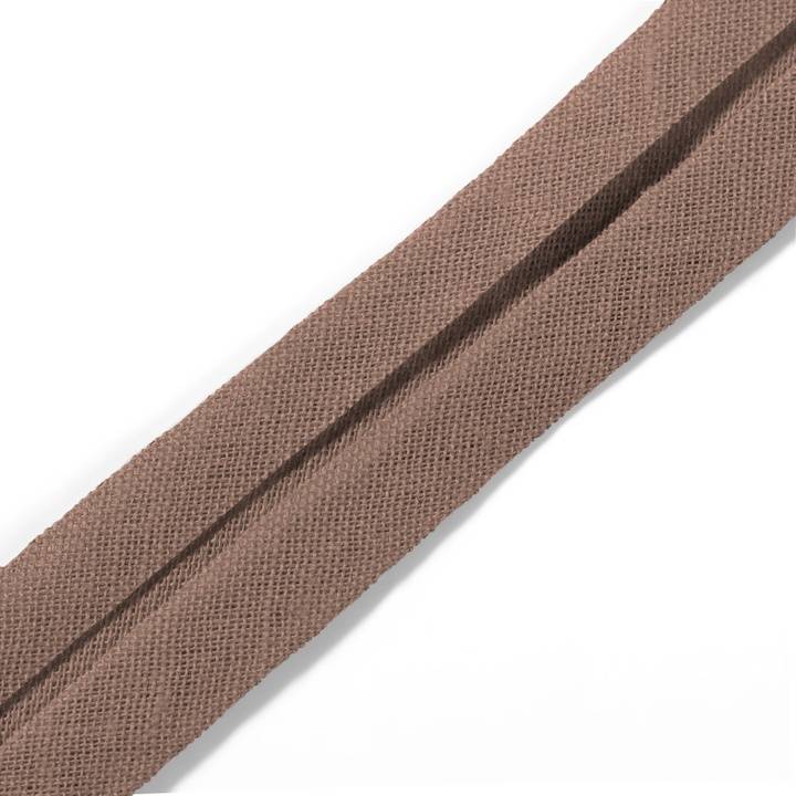 Bias binding, cotton, 40/20mm, sand, 3.5m