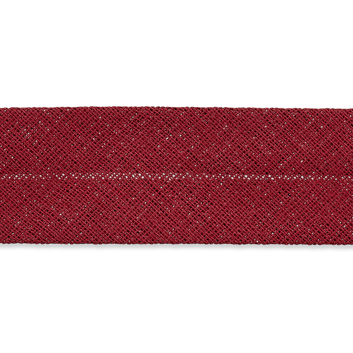 Baumwoll-Schrägband, 20mm, bordeaux