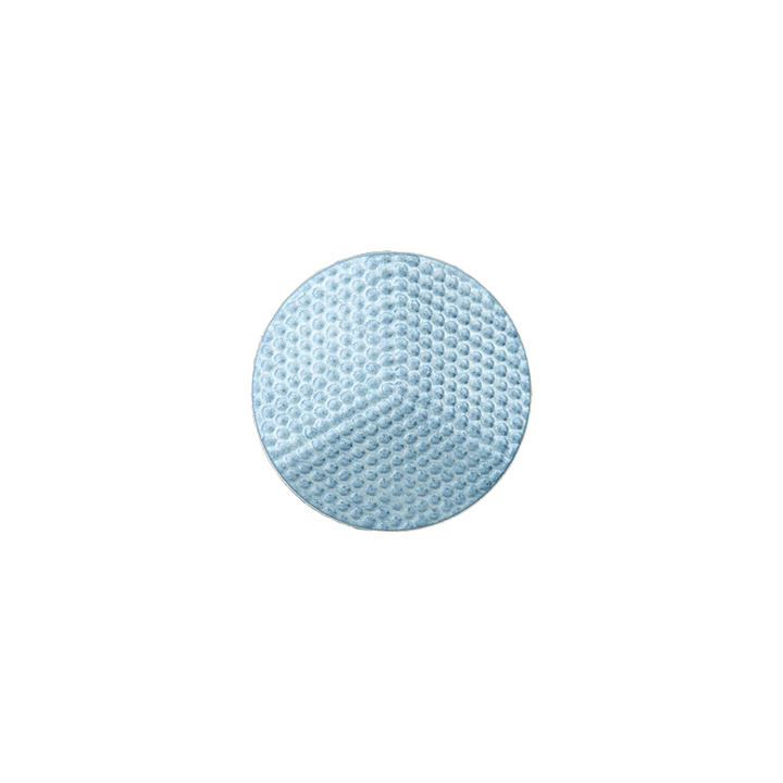 Polyesterknopf Öse, 12mm, hellblau