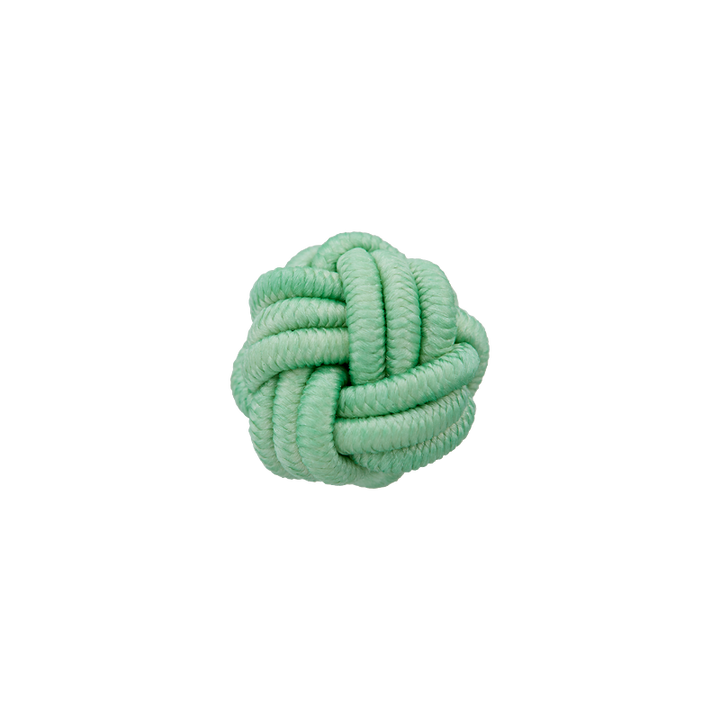 Bouton polyester pied, boule, 11mm, vert clair