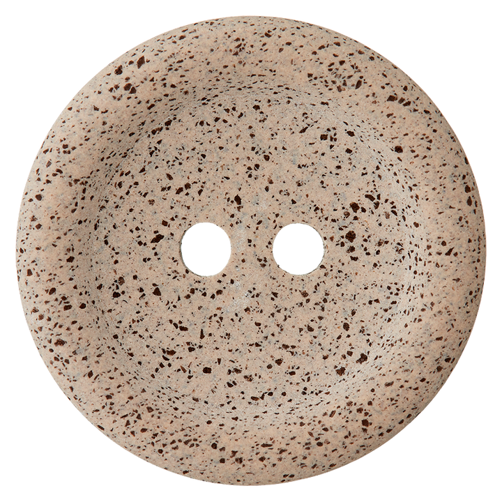Coffee/Polyester2-h.button recy. 34mm brown