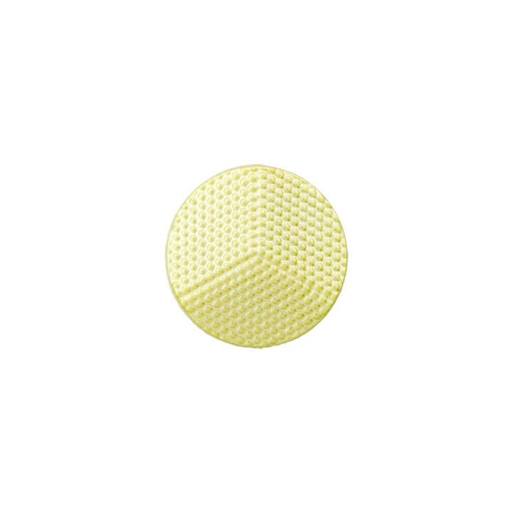 Polyester button shank 12mm yellow