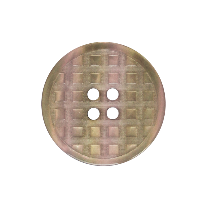 Polyesterknopf 4-Loch, 25mm, beige