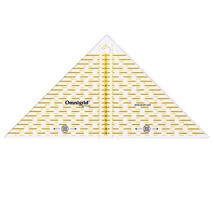 Triangles patchwork « Omnigrid », échelle en pouces ou cm