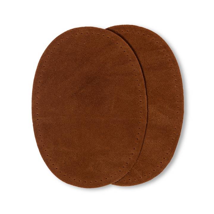 Patches velour imitation leather, iron-on, 10 x 14cm, camel