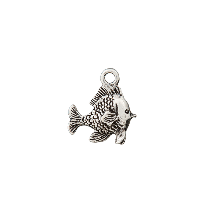 Декоративный аксессуар «Рыбка», металлический, 16мм, цвет состаренного серебра