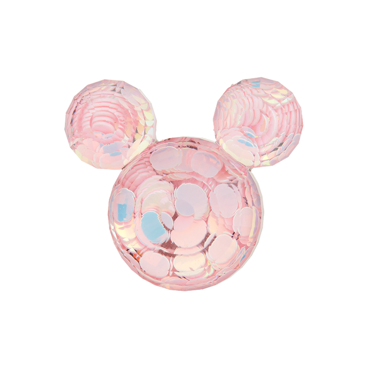 Polyester button shank, Mouse, 20mm, rose