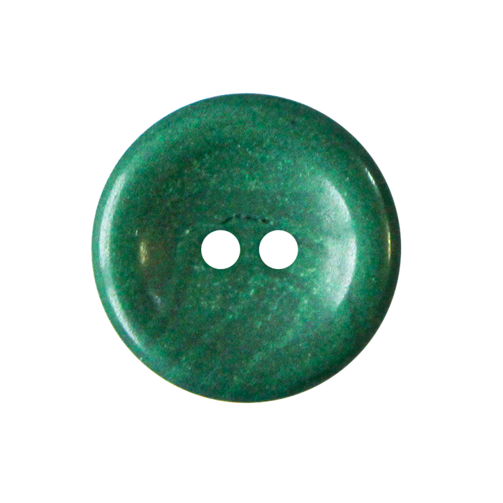 Hemp/polyester button 2-holes, recycled, 20mm, dark green