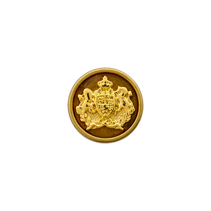 Metal button shank, Coat of arms