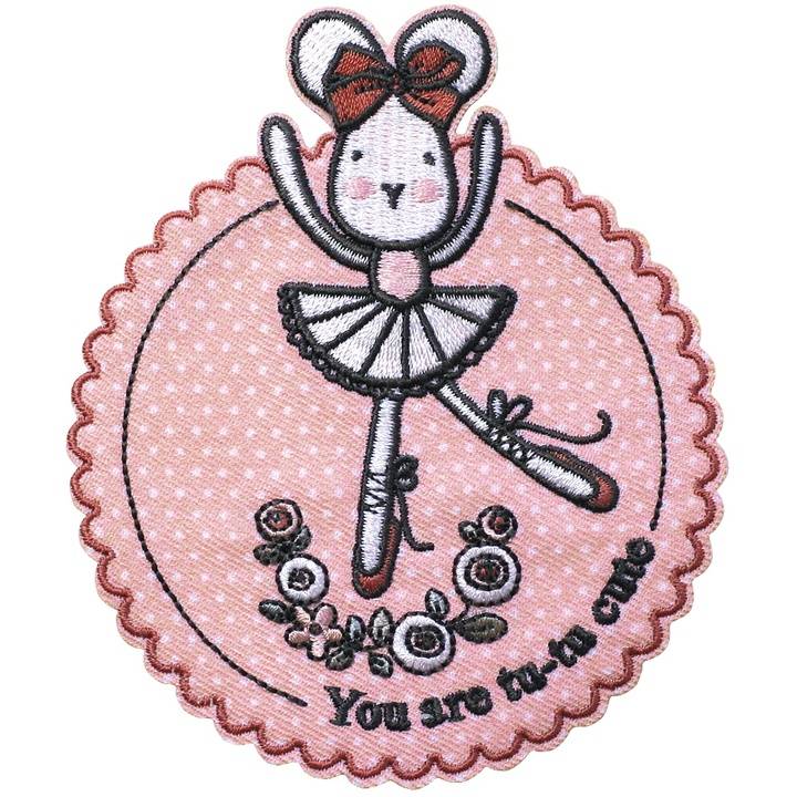 Appliqué YOU ARE self-adhesive/to iron-on, pink