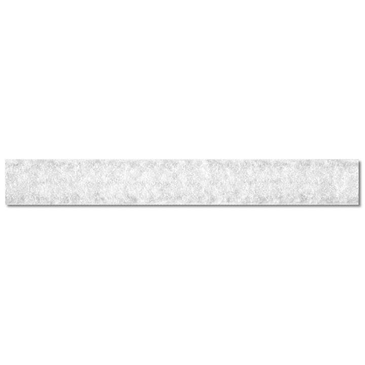 Loop tape, self-adhesive, 20mm, white