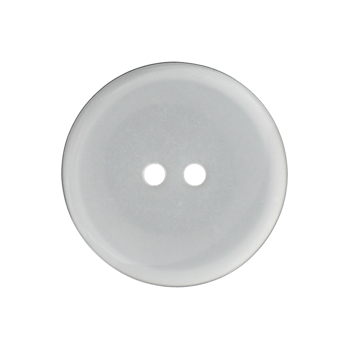 Polyesterknopf 2-Loch, 18mm, transparent