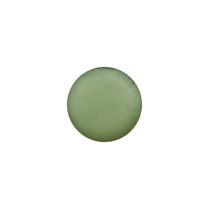 Polyester button shank, 14mm, medium green