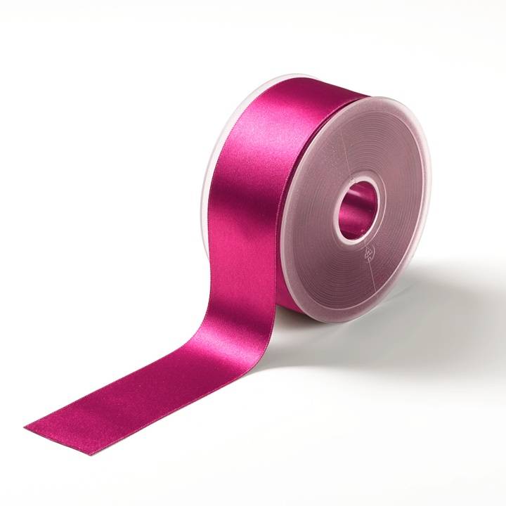 Satin ribbon, 38mm, pink