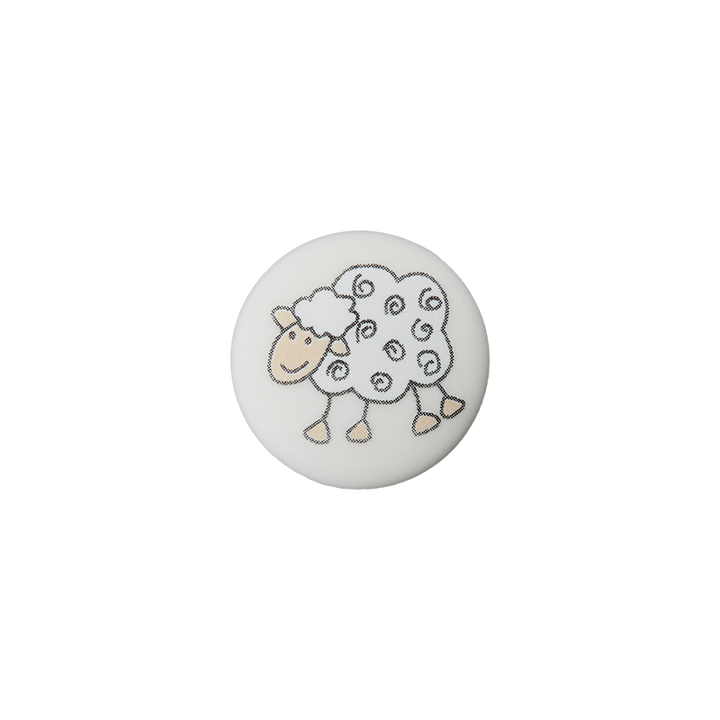 Polyester button Sheep