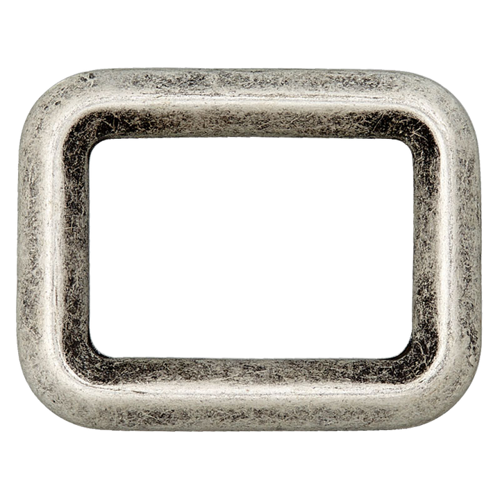 Rectangular ring 25mm silver