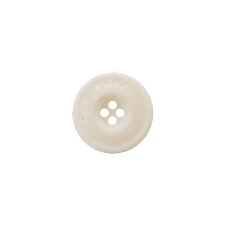 Polyester button 4-holes, 18mm, white