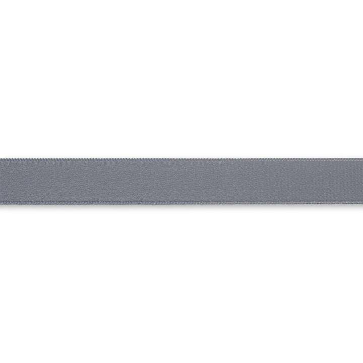 Satin ribbon, 15mm, grey