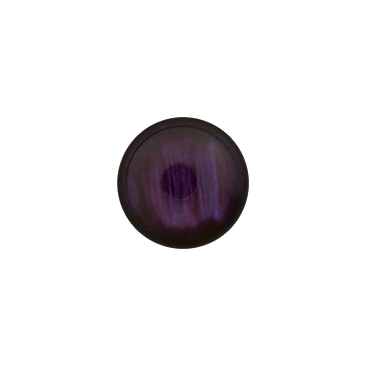 Polyesterknopf Öse, 11mm, violett