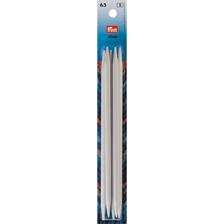 Double-pointed knitting needles, 20cm, 6.50mm, grey