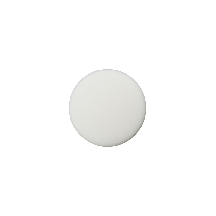 Bouton polyester pied 15mm blanc