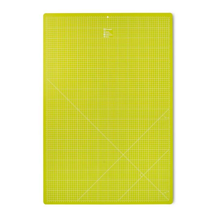 Коврик для резки с шкалой см/дюймы, 60x90см, светло-зеленого цвета
