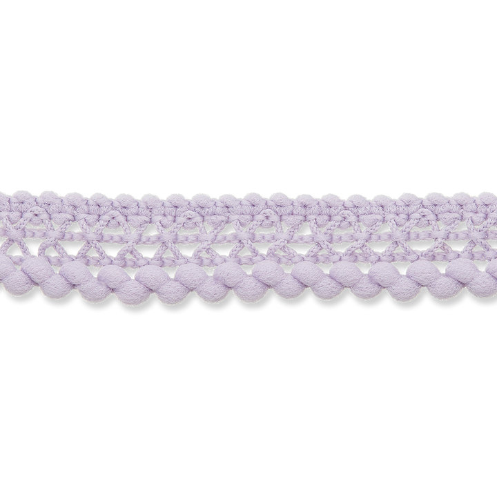 Pompon braid,12mm, lilac