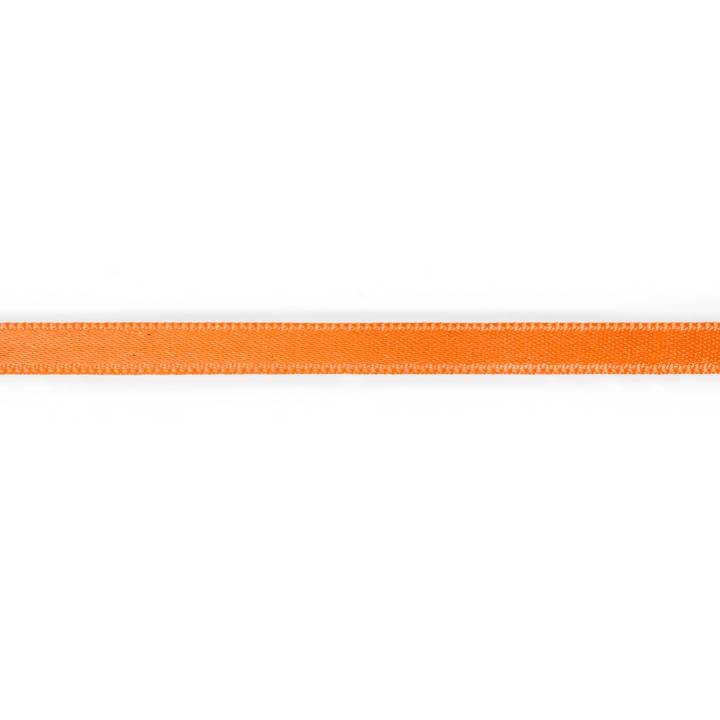 Атласная лента, 6мм, оранжевая