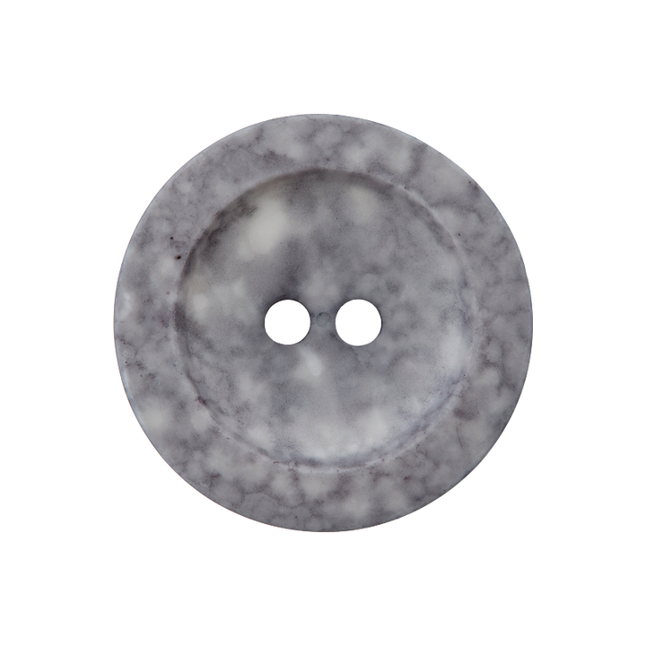 Polyester button 2-holes, 23mm, light grey