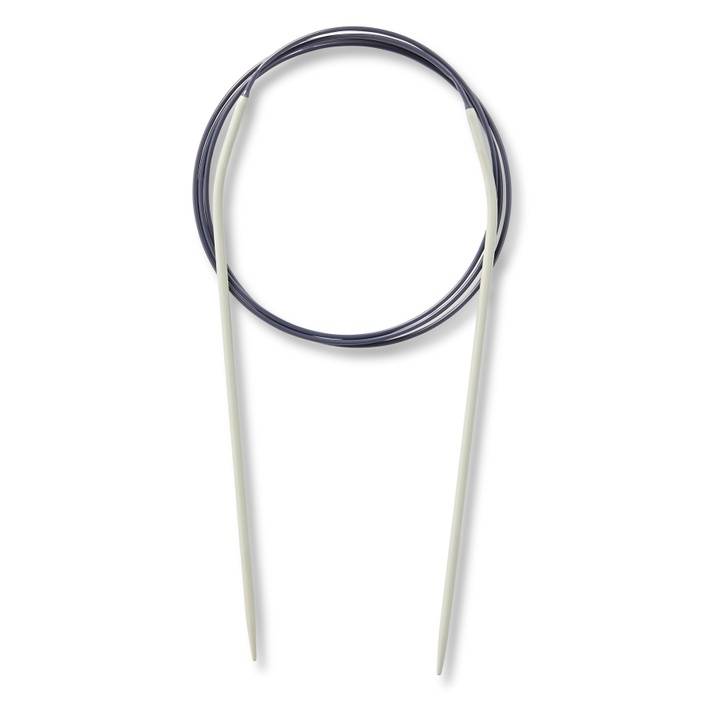 Circular knitting needles, aluminium, 100cm, 2.50mm, grey
