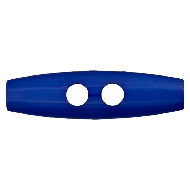 Polyesterknebel 2-Loch, 40mm, blau