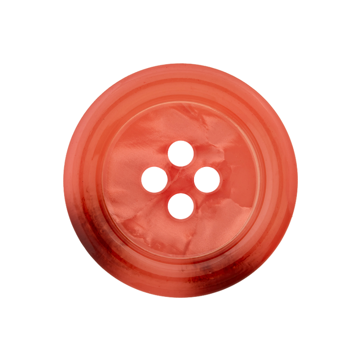 Polyesterknopf 4-Loch, 23mm, rot