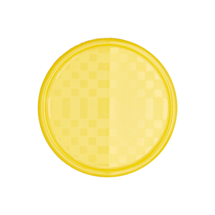 Polyesterknopf Öse, 19mm, gelb