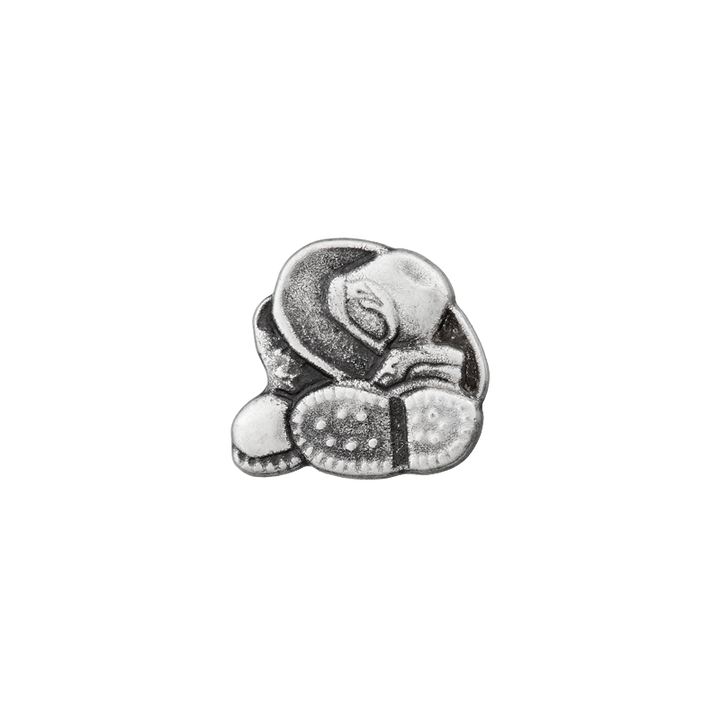 Декоративный аксессуар «Шляпа и сапог», 18 мм, цвет состаренного серебра