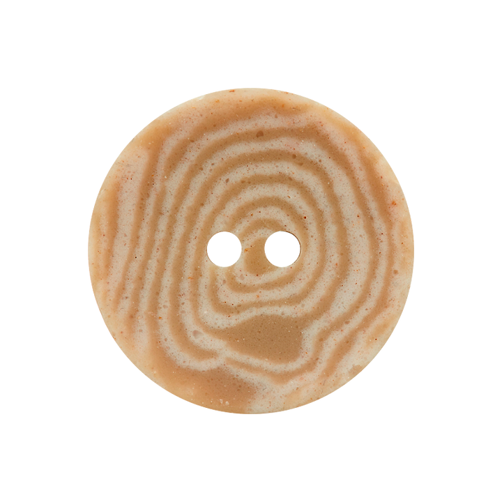 Corozo/Polyester button 2-holes recycled 20mm beige