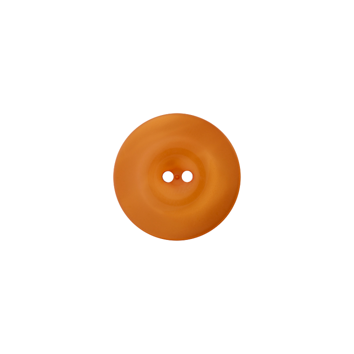 Polyesterknopf 2-Loch, 15mm,  orange