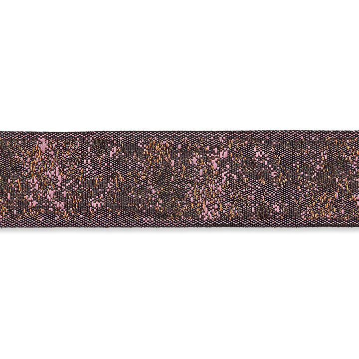 Woven ribbon, Glitter, 15mm, copper