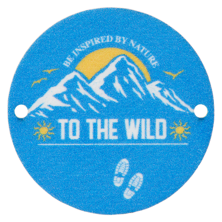 Zierteil To The Wild, 30mm, blau