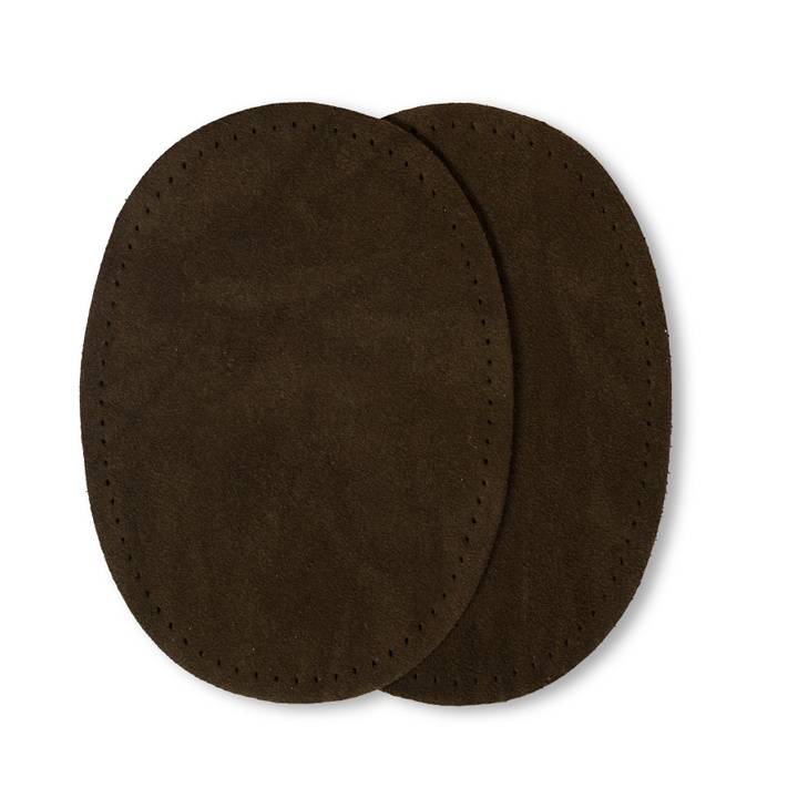 Patches velour imitation leather, iron-on, 10 x 14cm, olive,