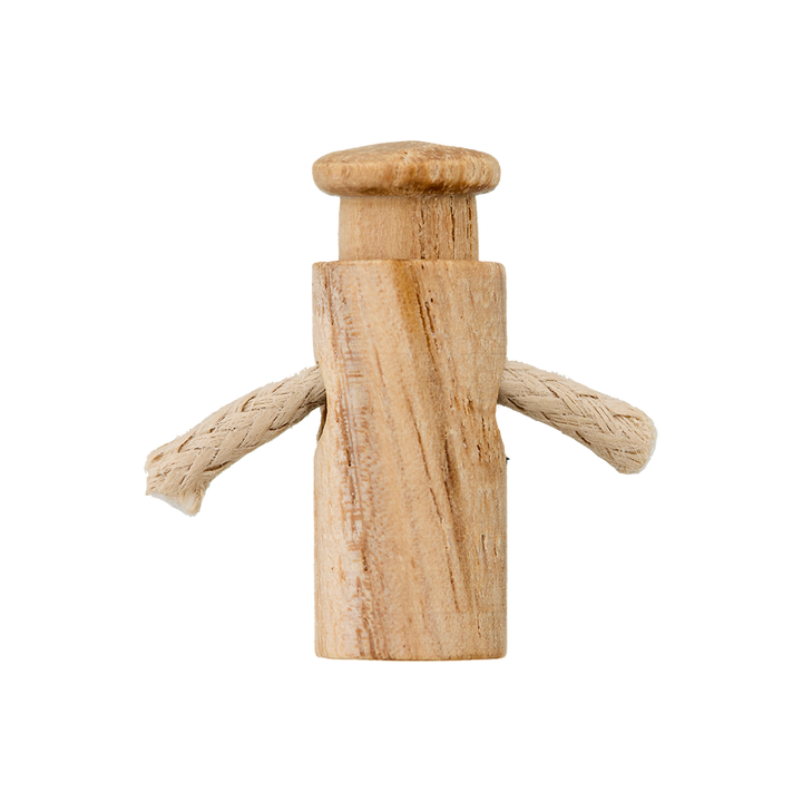 Kordelstopper Holz/Durchlass 4mm