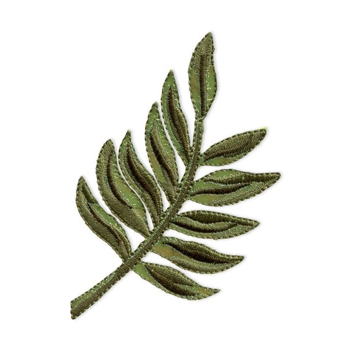 Термоаппликация Лист пальмы зеленый цв.