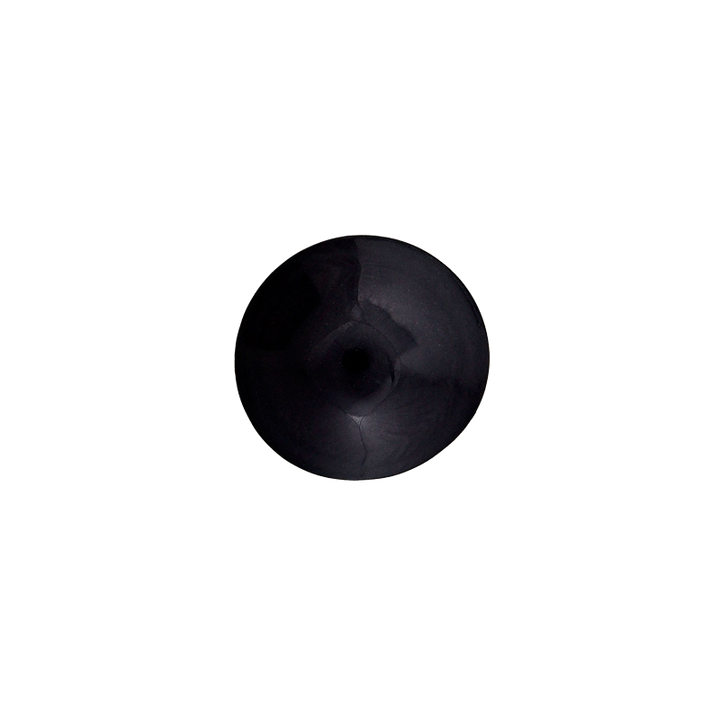 Пуговица из полиэстера, на ножке, 12 мм, черный цвет