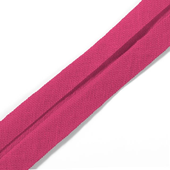 Bias binding, cotton, 40/20mm, pink, 30m