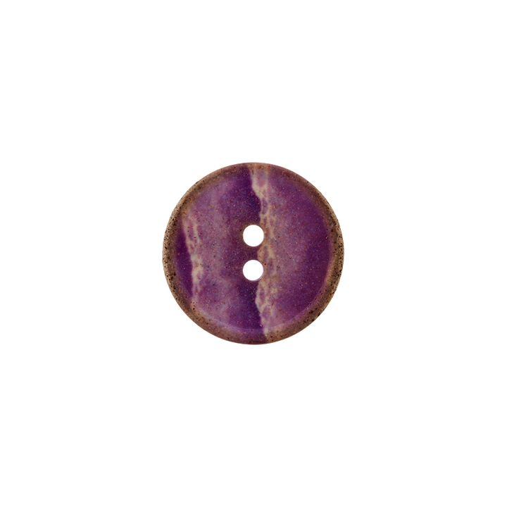 Polyesterknopf 2-Loch, 18mm, violett