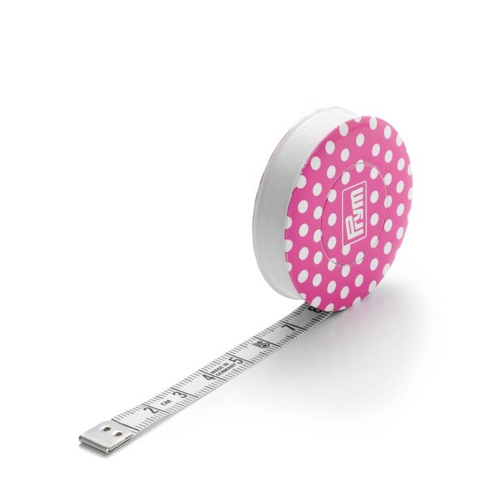 Spring tape measure Prym Love, pink, 150cm