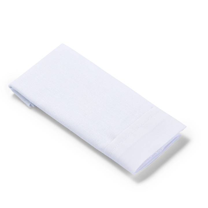 Trouser pockets half, to iron on, 14 x 17cm, white