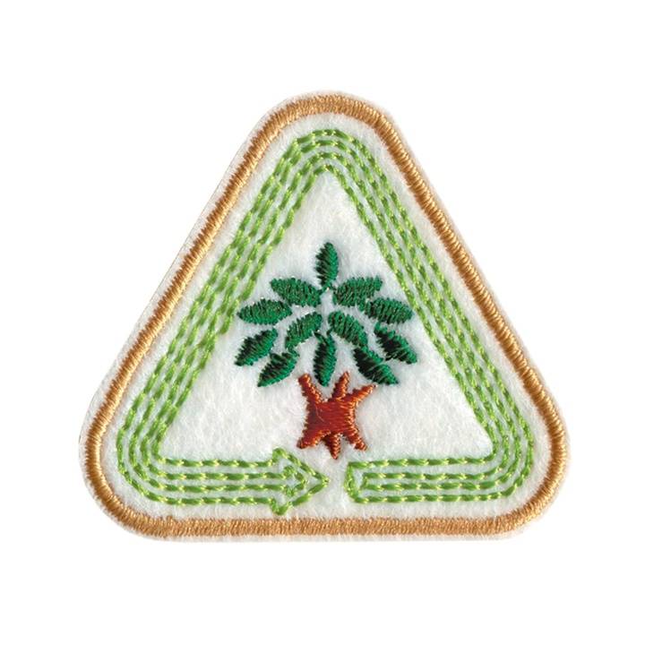 Appliqué recycled, Triangle tree