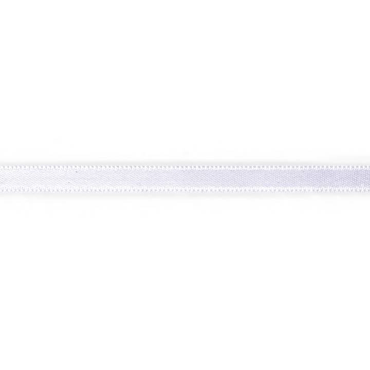 Satin ribbon, 6mm, white