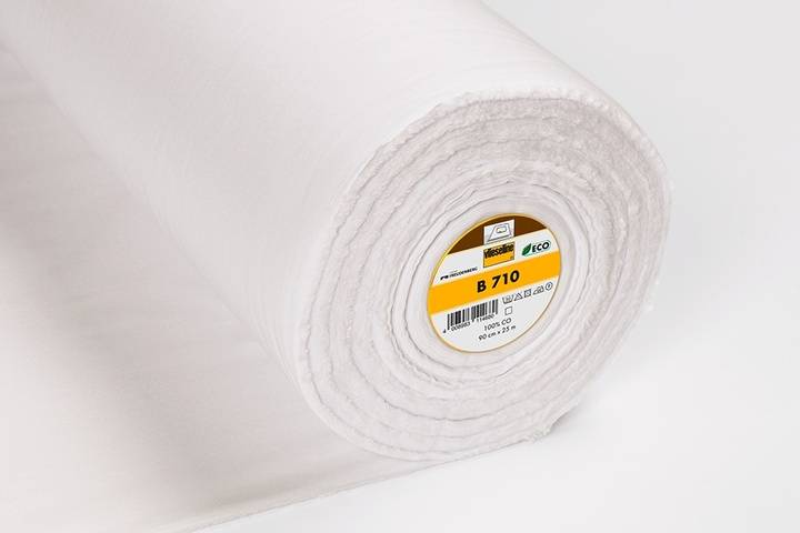 Mediumweight woven interlining B710, white