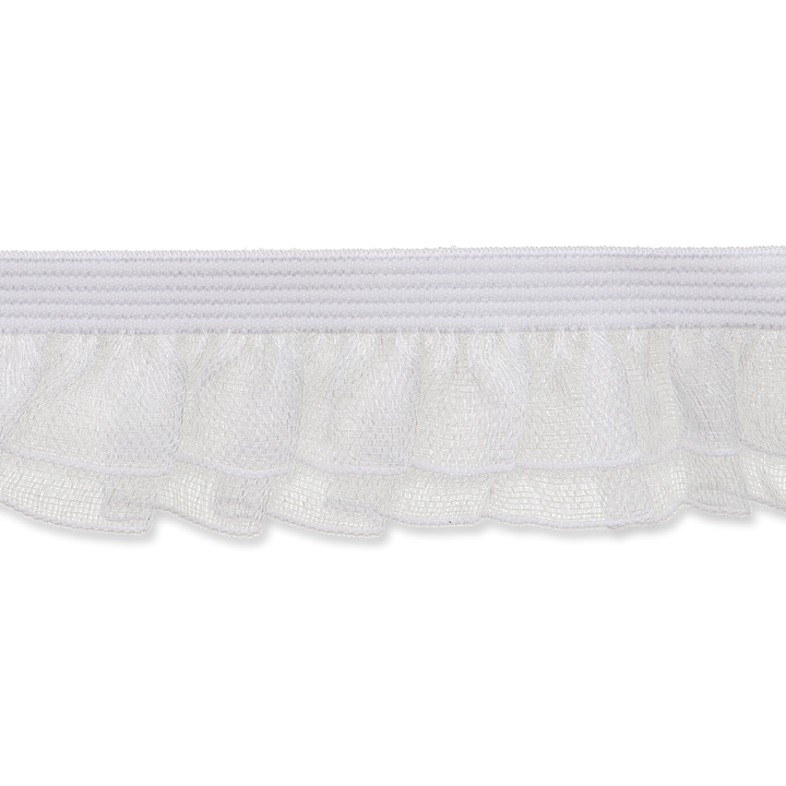 Frill, elastic, 18mm white